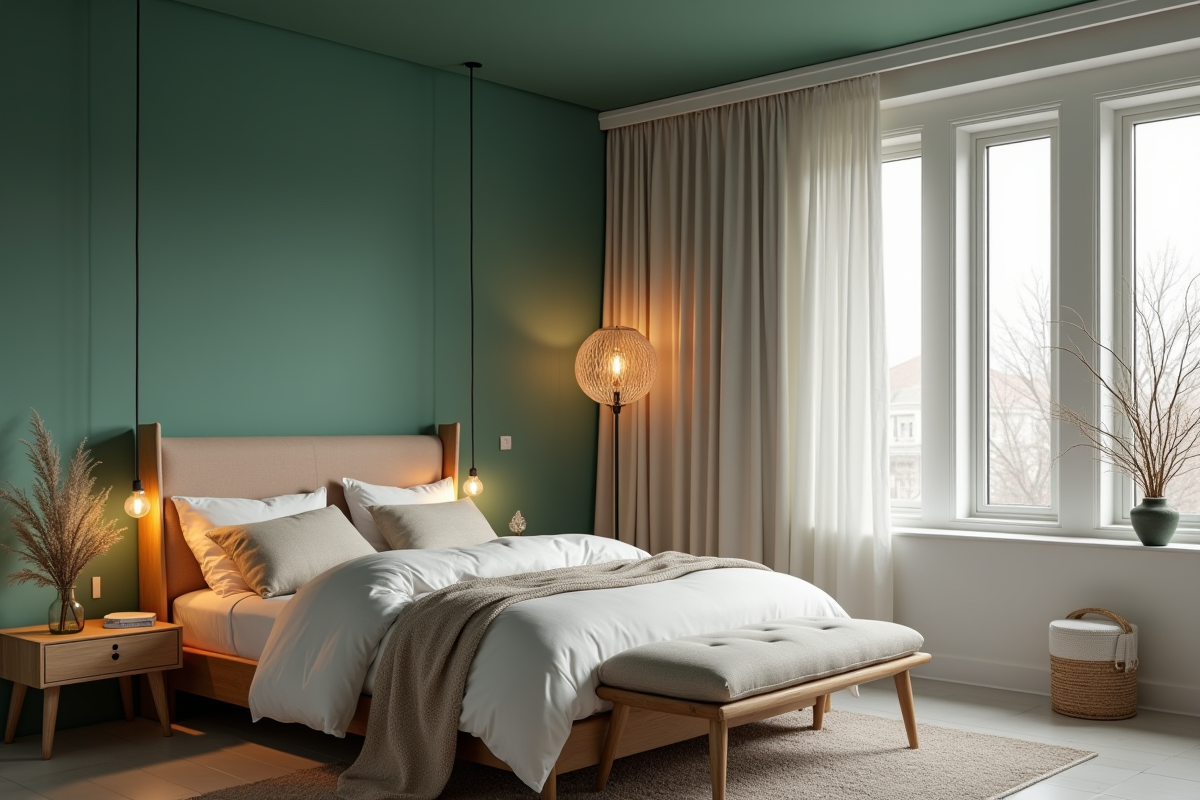 plafond coloré
