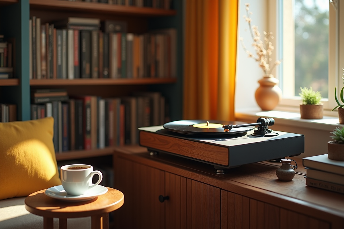 meuble tourne-disque