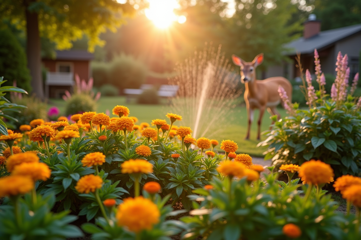 chevreuils jardin